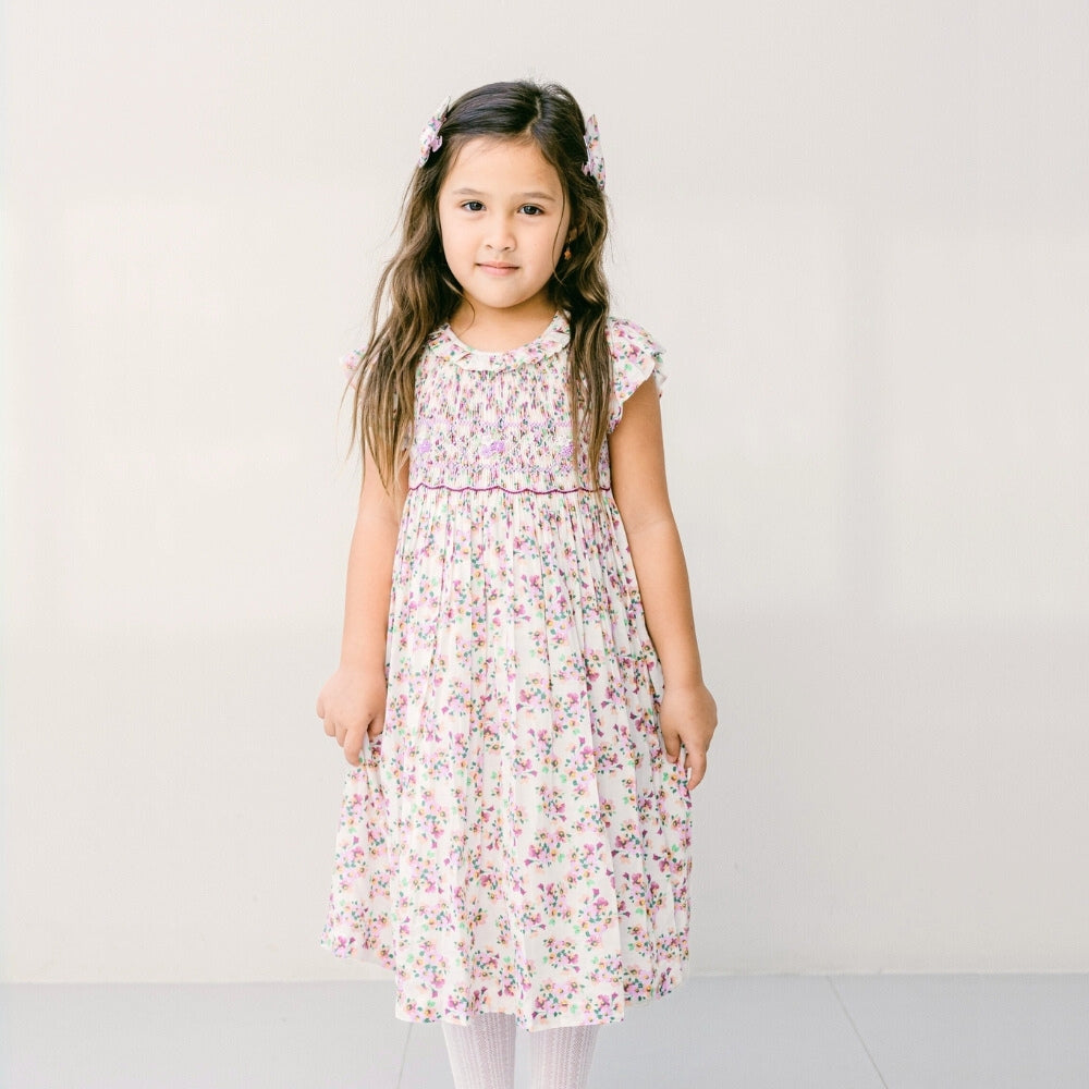 Leaf Lili Whispering Meadow Kids Dress - Bianca