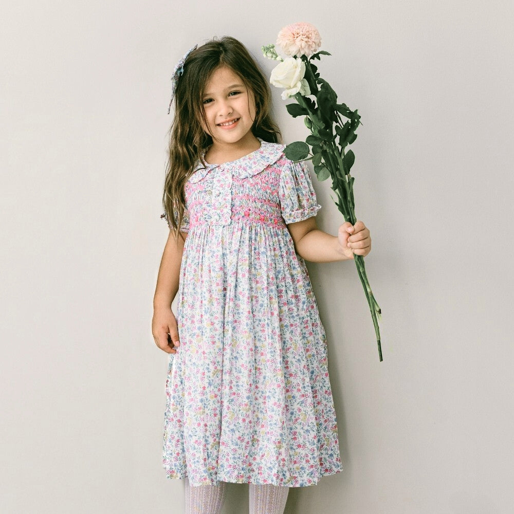 Leaf Lili Whispering Meadow Kids Dress - Edith