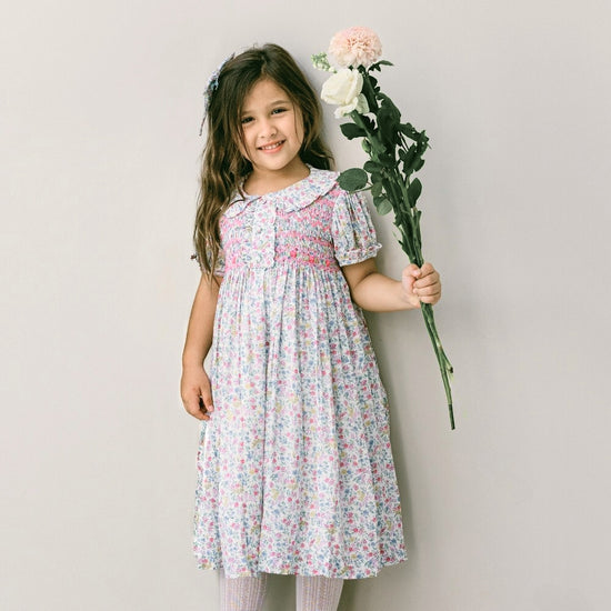 Leaf Lili Whispering Meadow Kids Dress - Edith