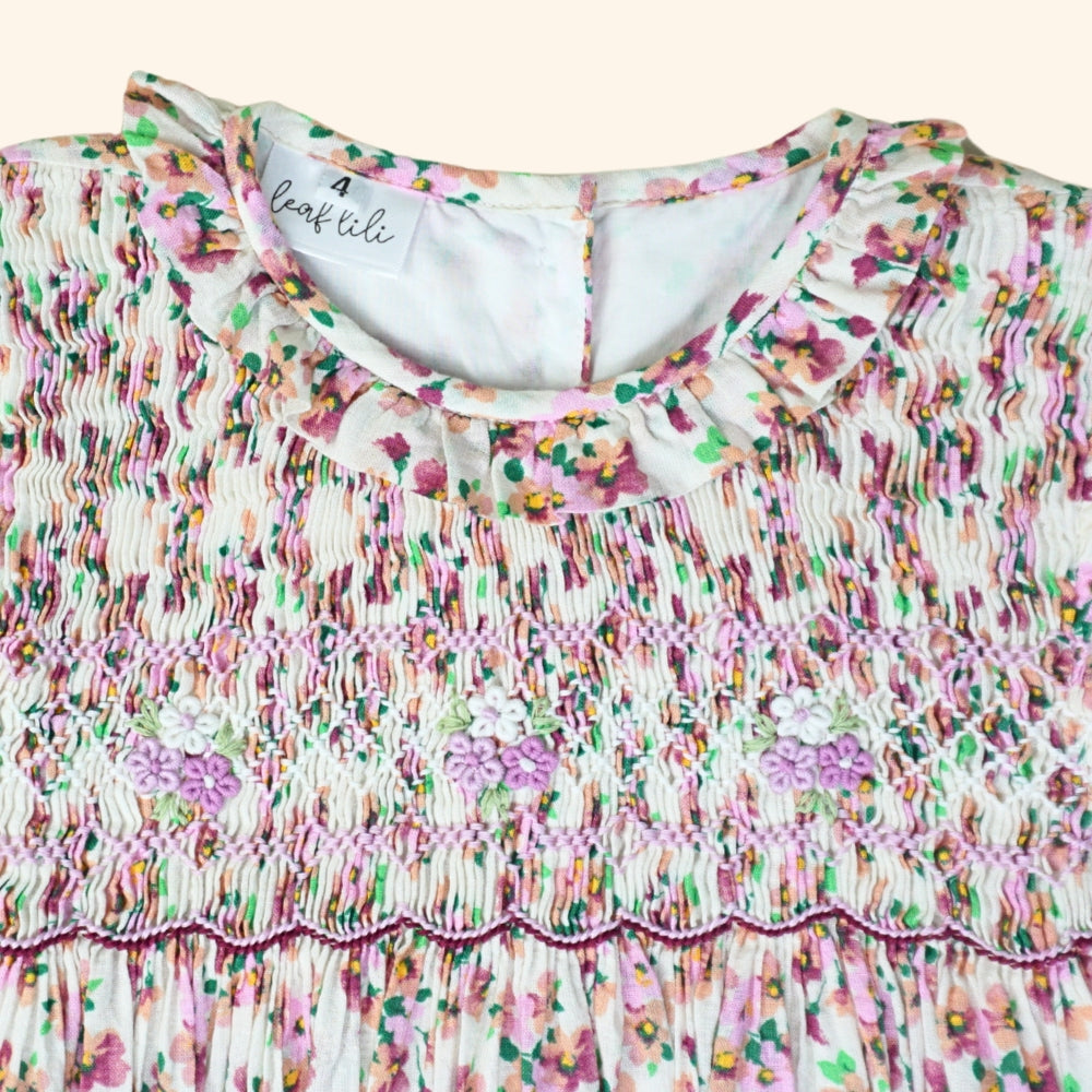 Leaf Lili Whispering Meadow Kids Dress - Bianca