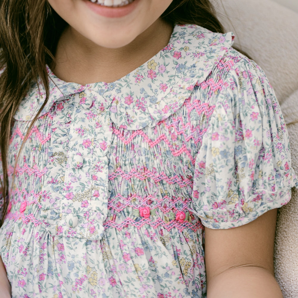Leaf Lili Whispering Meadow Kids Dress - Edith