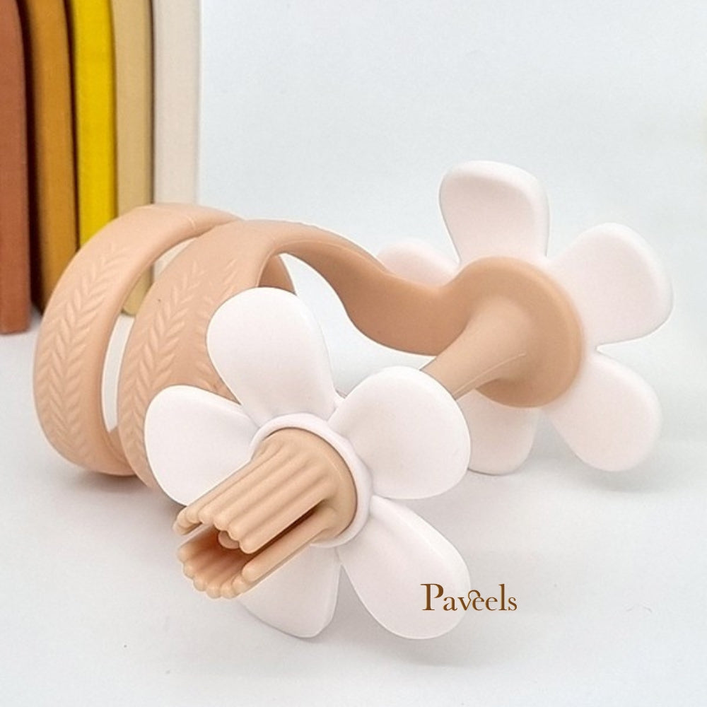 Mamas Tem Serpent Bloom Teether with Case