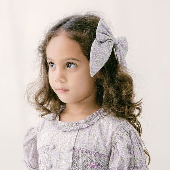 Leaf Lili Whispering Meadow Kids Hair Accessories - Long Tail Hair Bow