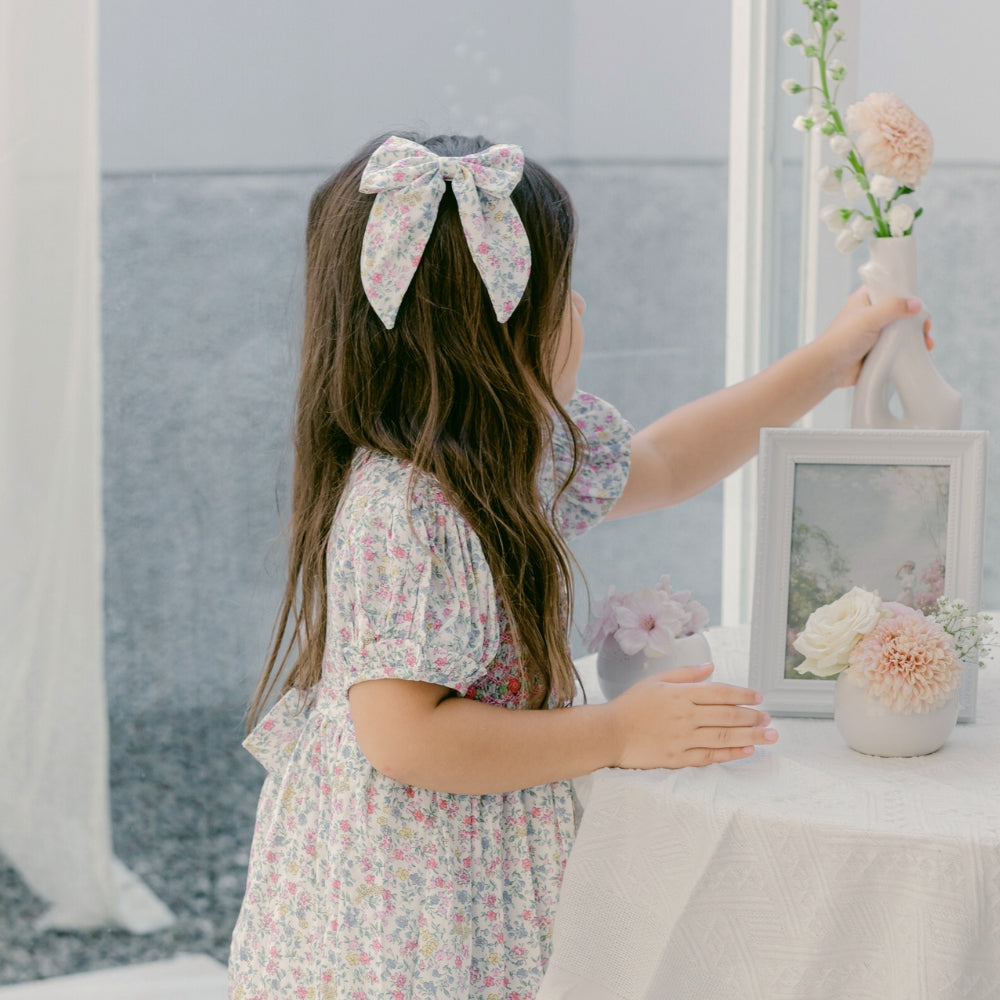 Leaf Lili Whispering Meadow Kids Hair Accessories - Long Tail Hair Bow