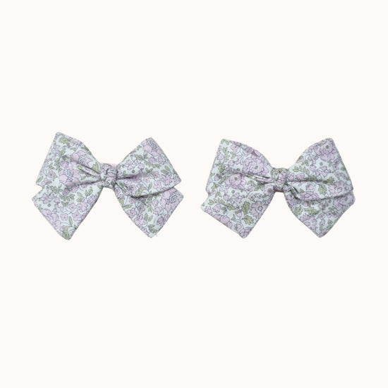 Leaf Lili Whispering Meadow Kids Hair Accessories - Medium Classic Tail Bow Set