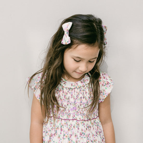 Leaf Lili Whispering Meadow Kids Hair Accessories - Medium Classic Bow Set