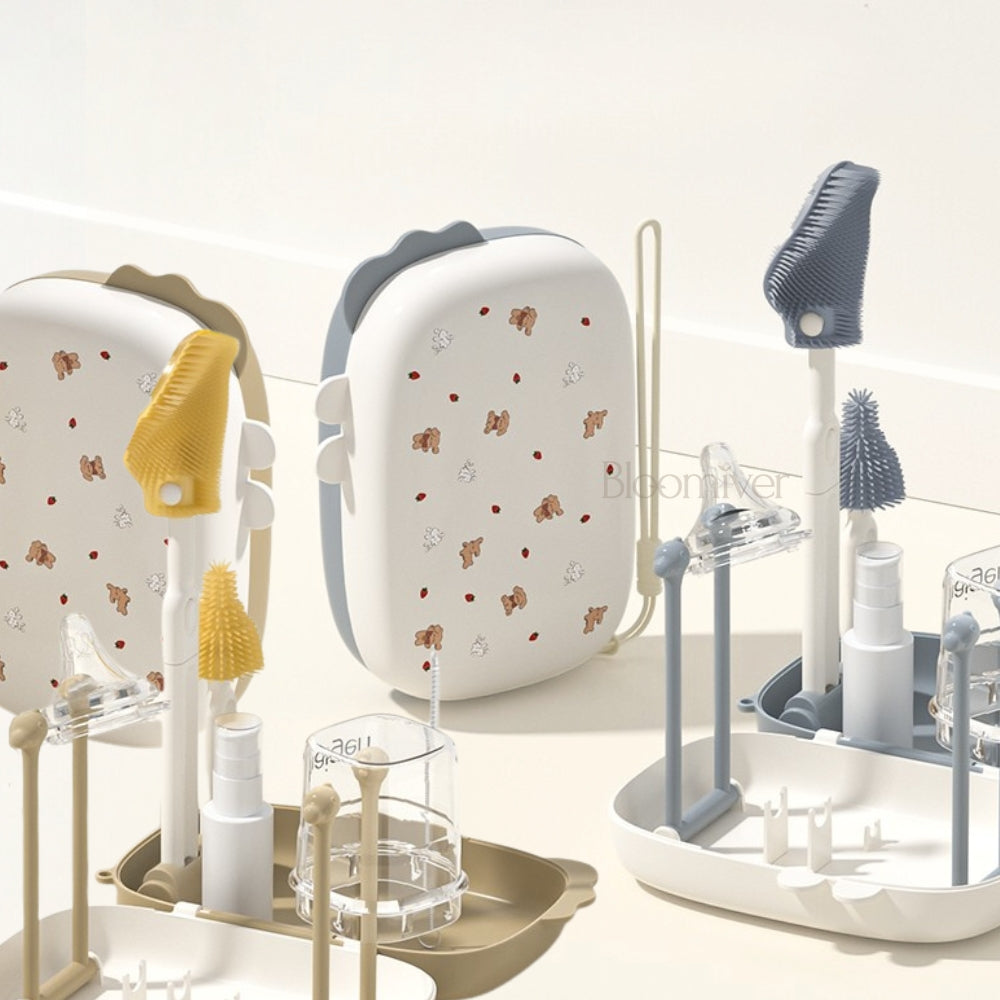 Bloomiver Portable Drying Rack and Bottle Cleaning Kit