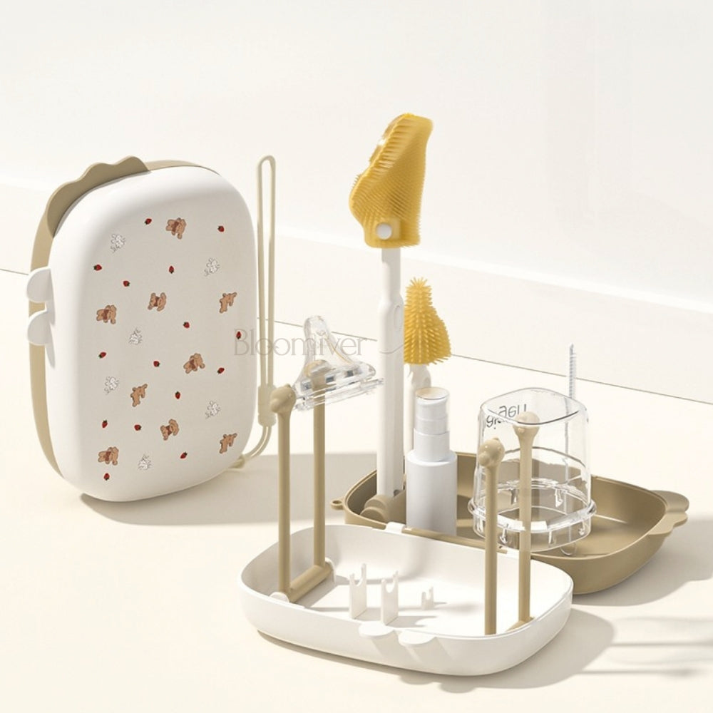 Bloomiver Portable Drying Rack and Bottle Cleaning Kit
