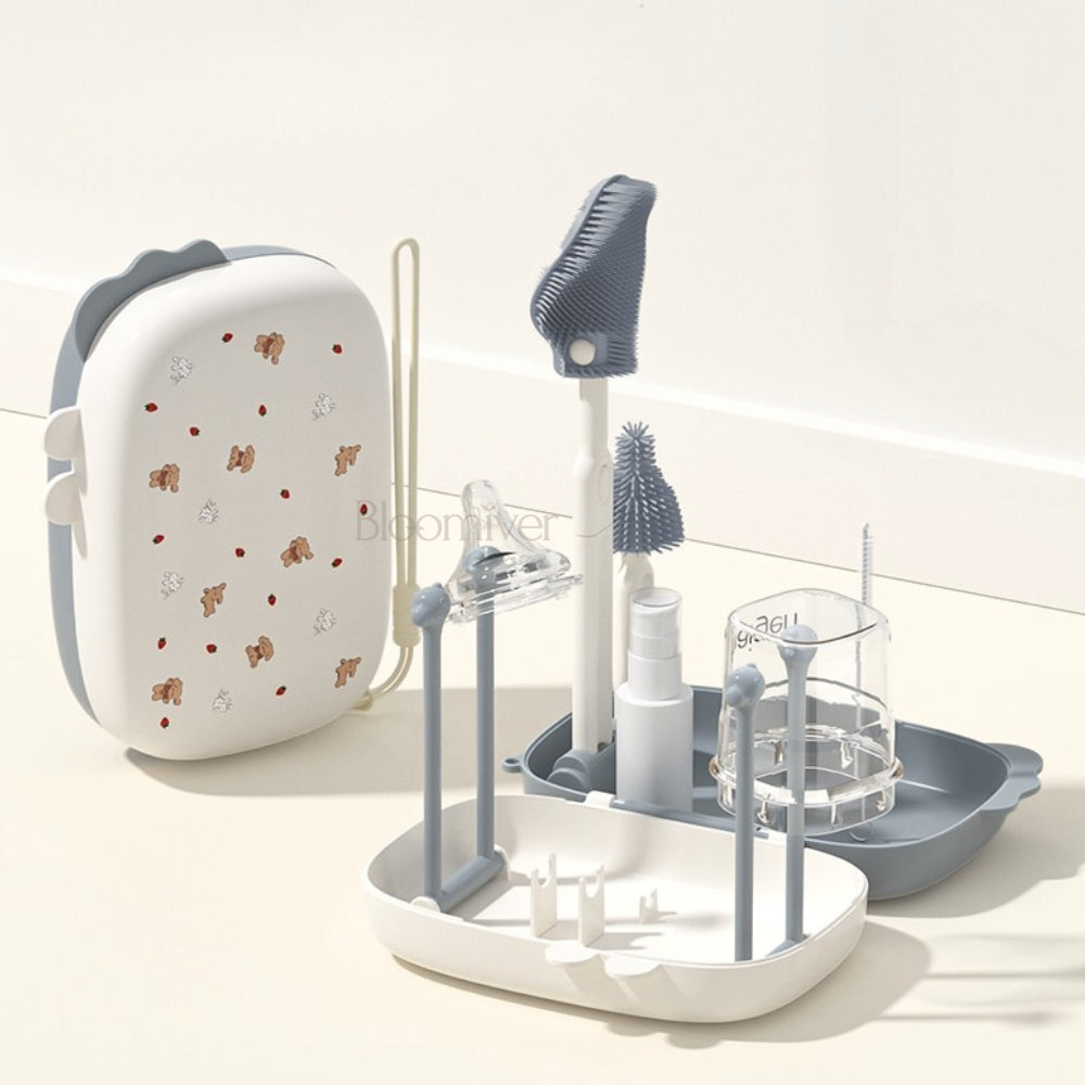 Bloomiver Portable Drying Rack and Bottle Cleaning Kit