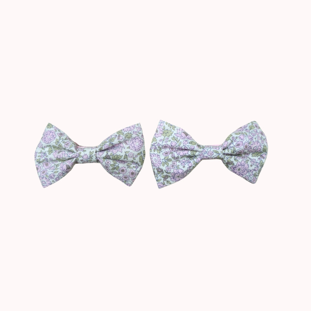 Leaf Lili Whispering Meadow Kids Hair Accessories - Medium Classic Bow Set