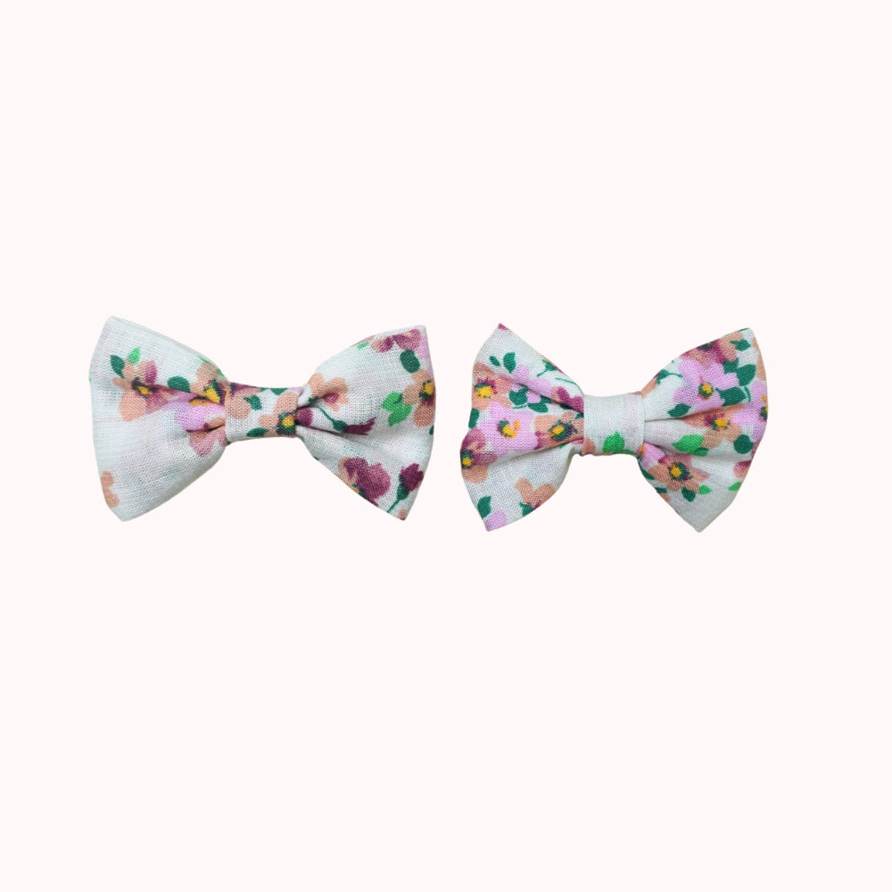 Leaf Lili Whispering Meadow Kids Hair Accessories - Medium Classic Bow Set