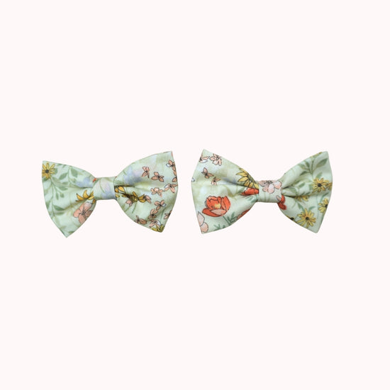 Leaf Lili Whispering Meadow Kids Hair Accessories - Medium Classic Bow Set