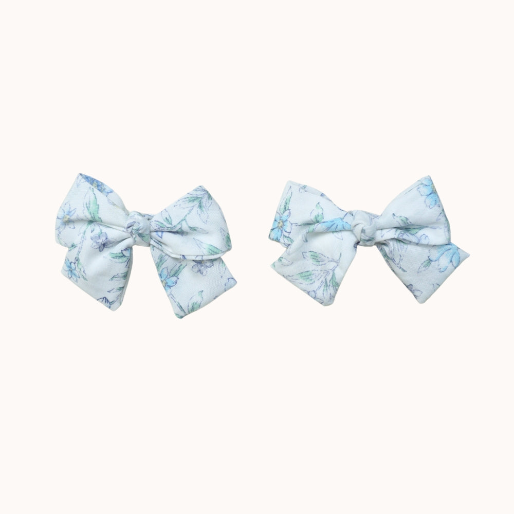 Leaf Lili Whispering Meadow Kids Hair Accessories - Medium Classic Tail Bow Set